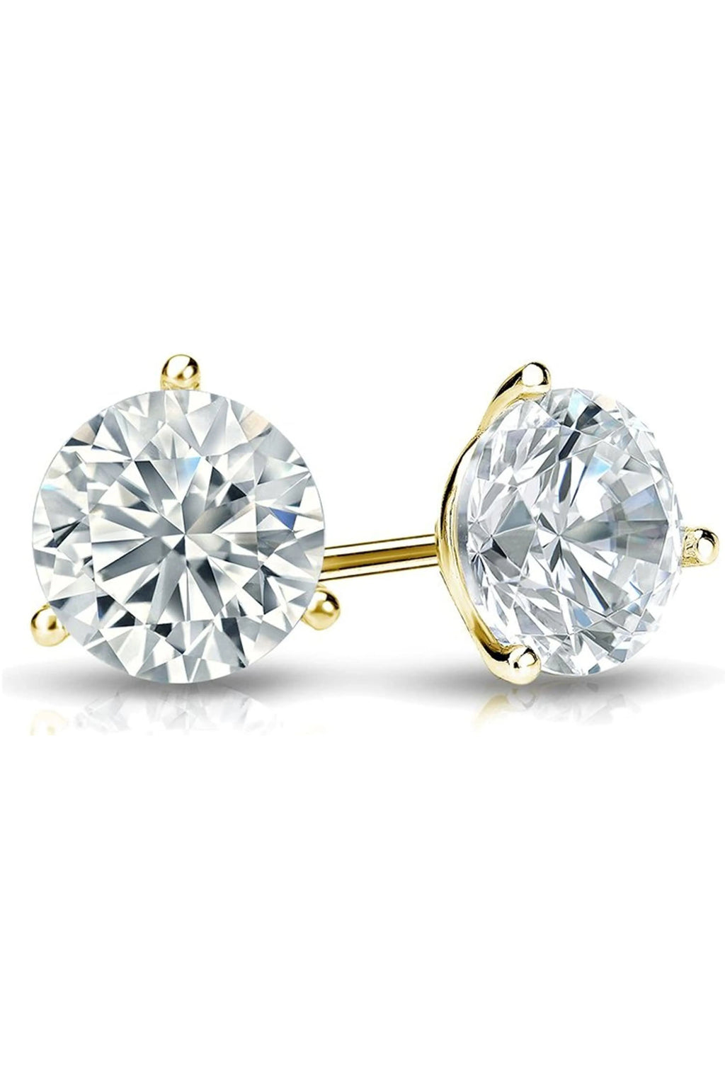 Lab-Grown Round Diamond Stud Earrings