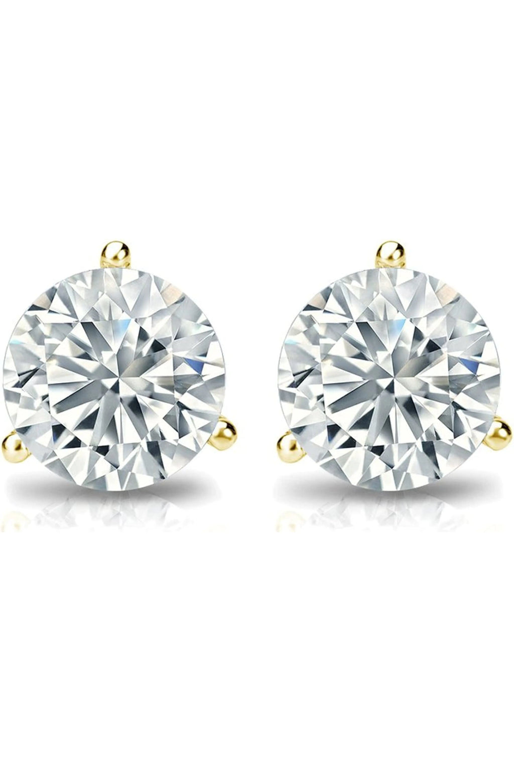 Lab-Grown Round Diamond Stud Earrings