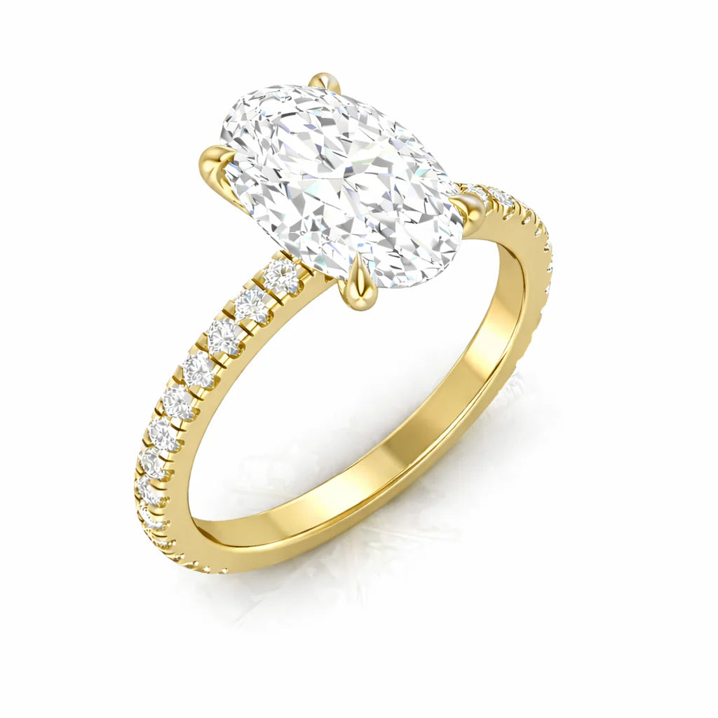 The Siena Pavé Diamond Engagement Ring