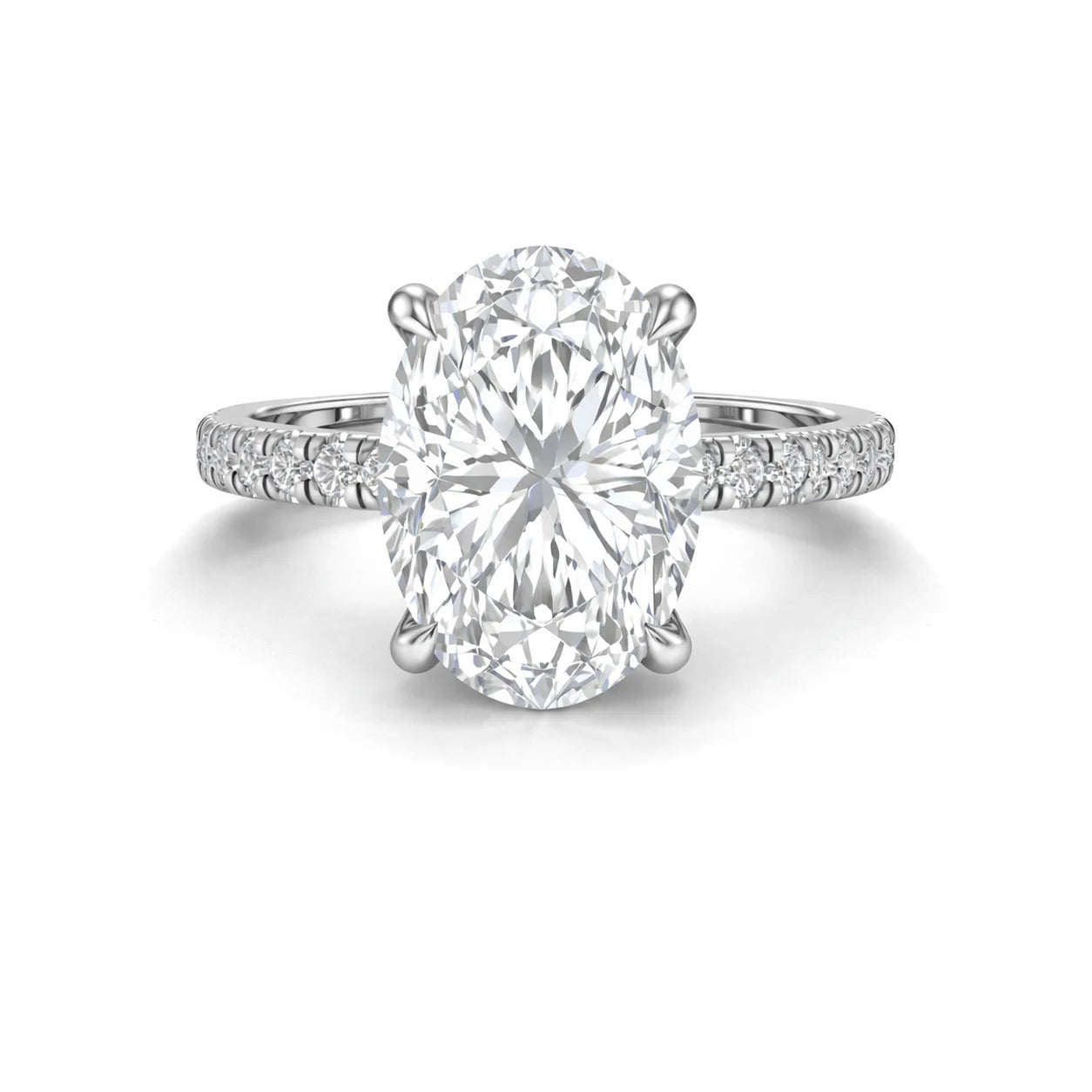 The Siena Pavé Diamond Engagement Ring