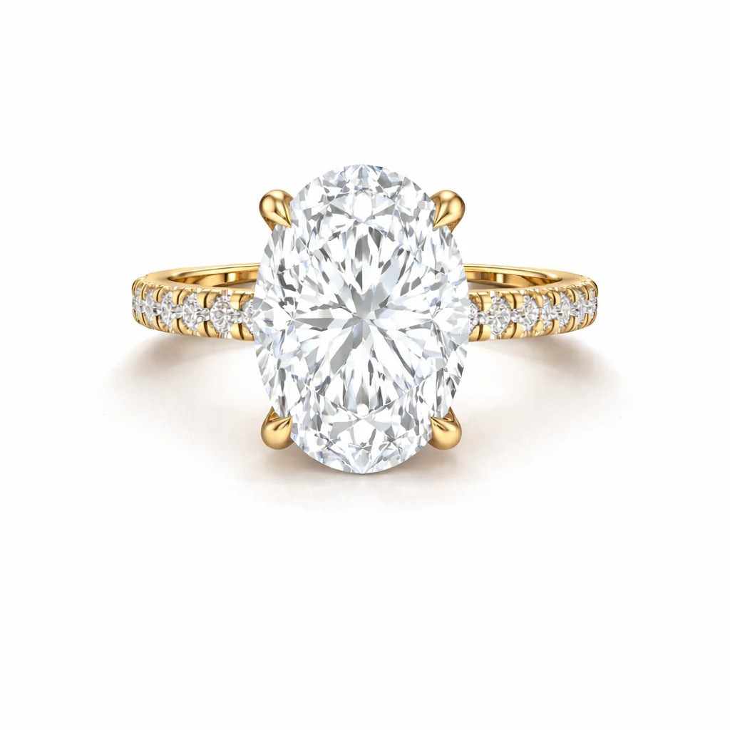 The Siena Pavé Diamond Engagement Ring