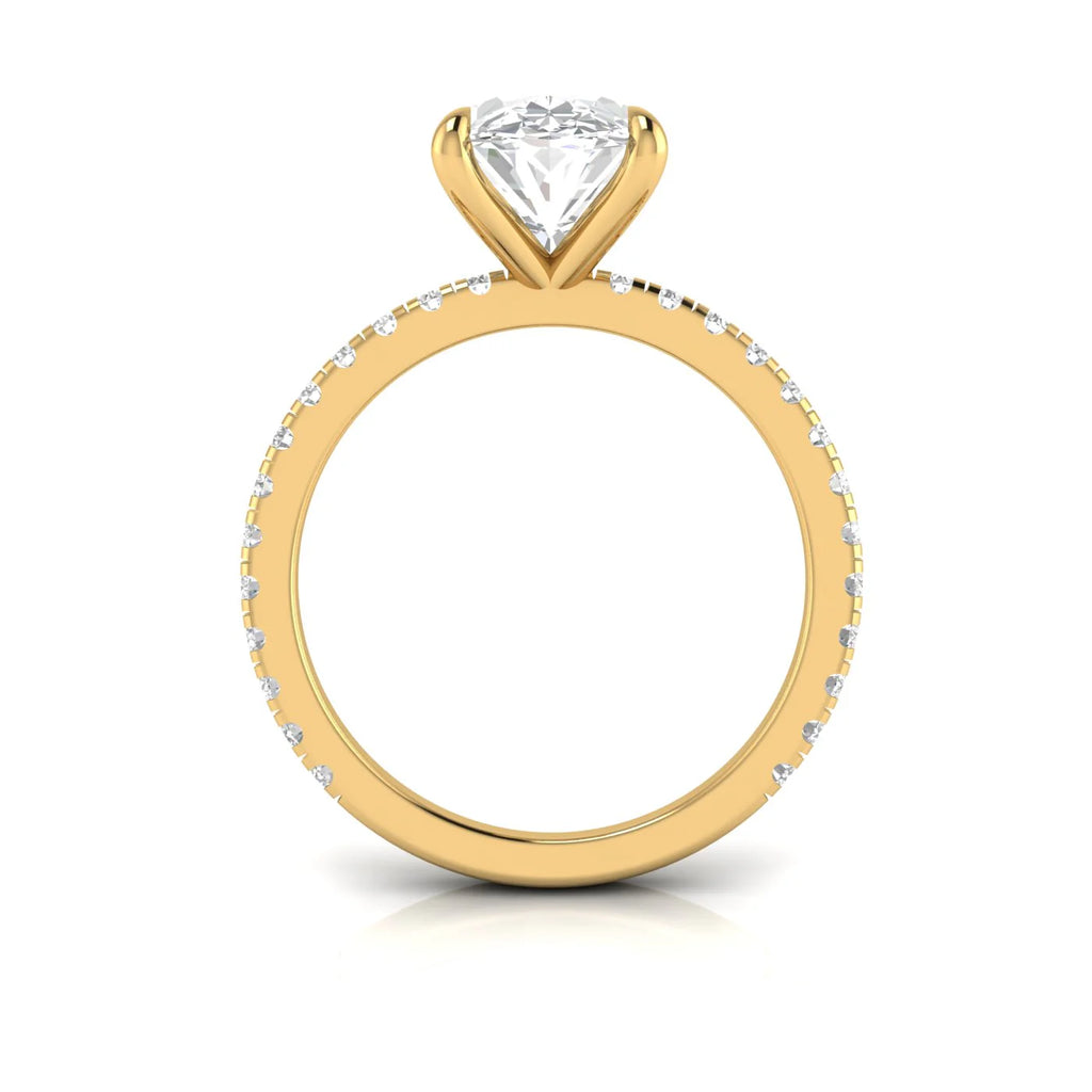 The Siena Pavé Diamond Engagement Ring