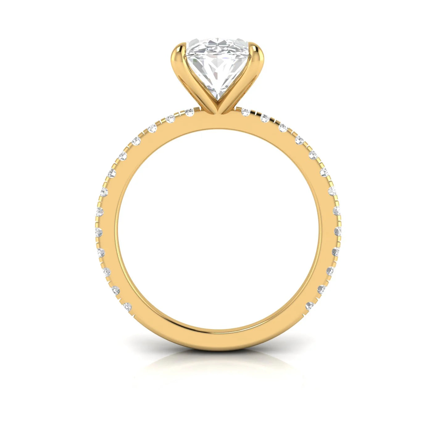 The Siena Pavé Diamond Engagement Ring