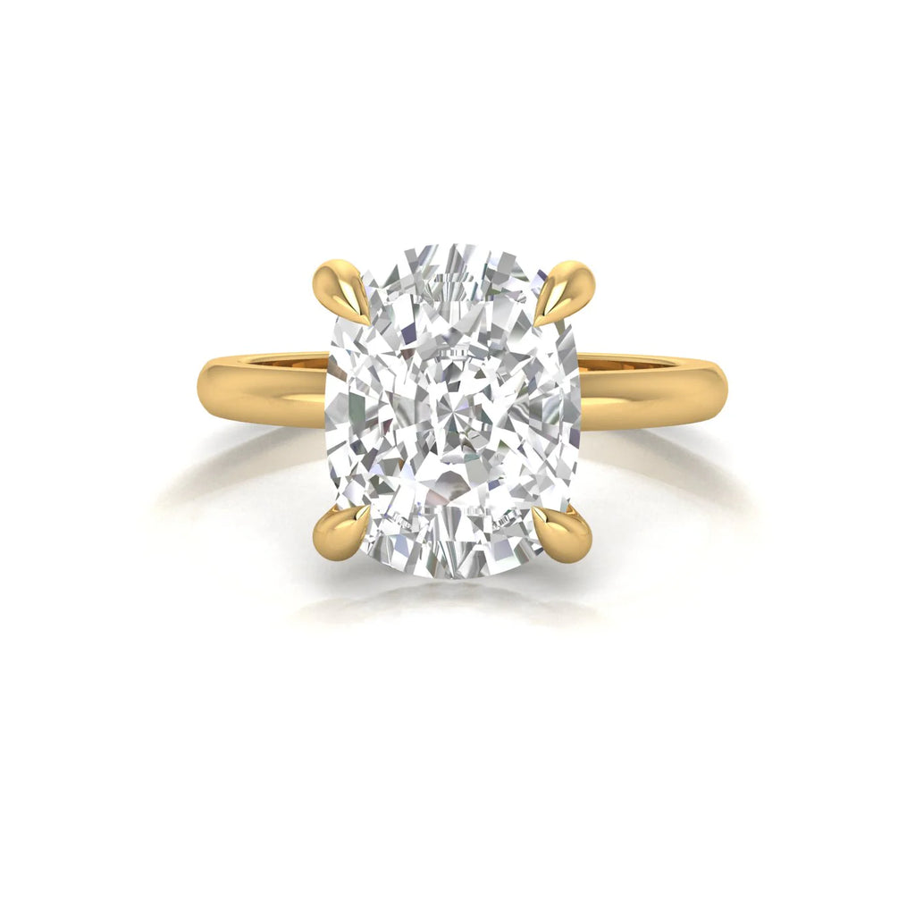 The Alexa Solitaire Hidden Halo Engagement Ring