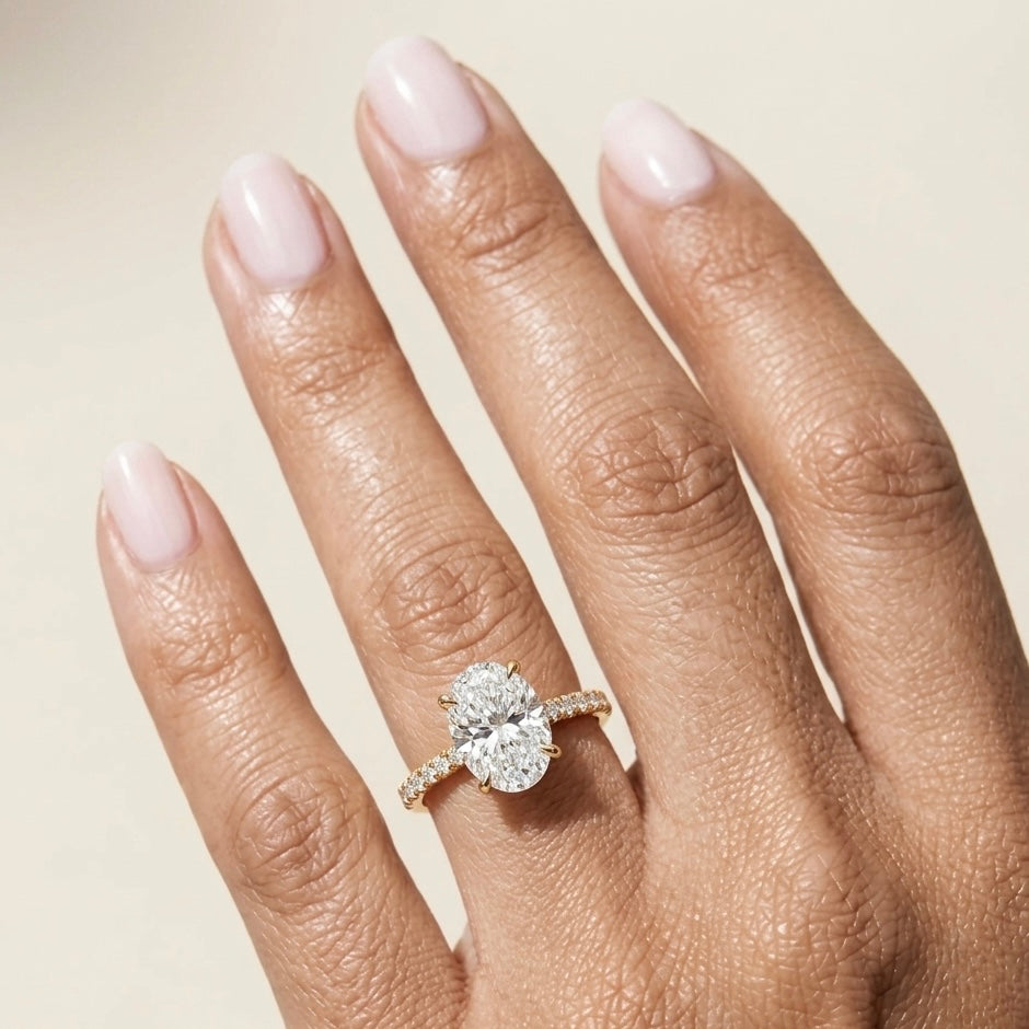 The Siena Pavé Diamond Engagement Ring
