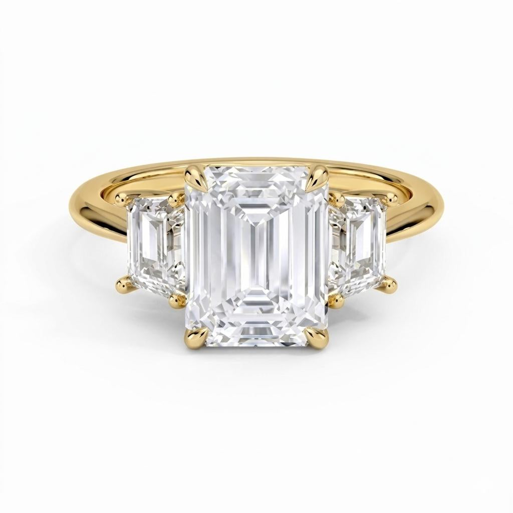 The Charlotte Custom Three-Stone Engagement Ring