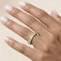 The Margot Emerald Cut Diamond Wedding Band